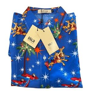 Kids Blue Pajamas with Fun Print